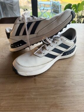 adidas White mens golf shoes